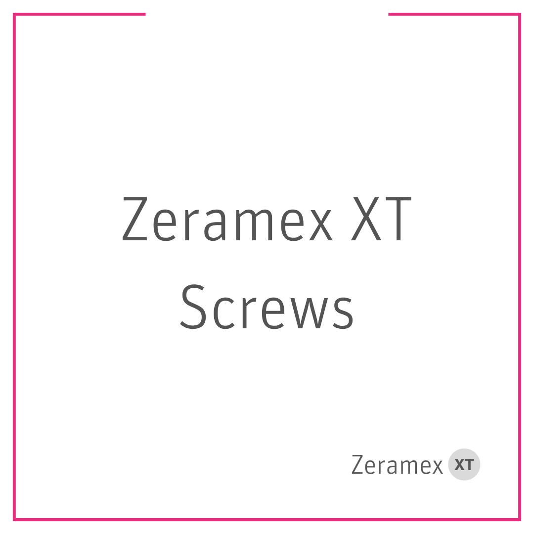 Zeramex XT Schrauben: Vicarbo® Screw, Try-In Screw, Provisional Screw