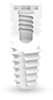 Systembild eines ZERAMEX® XT Impantats in der Schnittansicht weiss aus Keramik