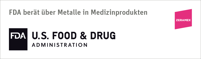 Medical Device Advisory Committee der FDA berät über Metalle in Medizinprodukten